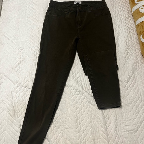 Green jeans, denim, size 29 , skinny cut, stretch - Picture 3 of 6